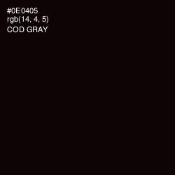 #0E0405 - Cod Gray Color Image